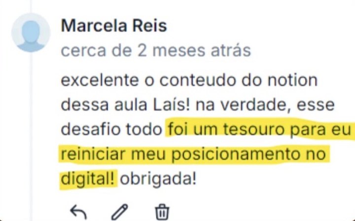 Depoimento de Marcela Reis: esse desafio todo foi um tesouro para eu reiniciar meu posicionamento no digital!