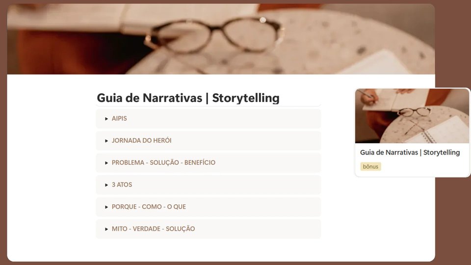 Guia de Narrativas e Storytelling no Notion